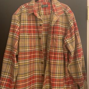 Orvis red/brown flannel